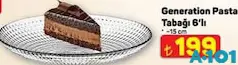PAŞABAHÇE GENERATİON PASTA TABAĞI 6'LI 15 CM